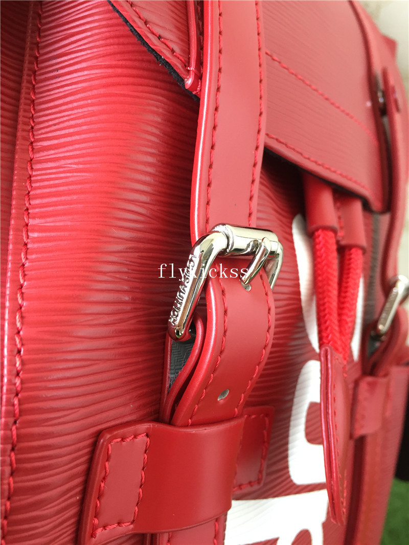 LVS Supreme Leather Red Blackpack